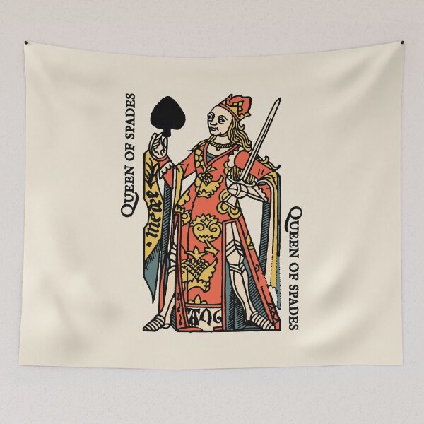 Item preview, Vintage Character of Playing Card Queen of Spades designed and sold by KewaleeTee.