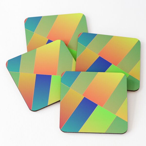 Item preview, Rainbow Multiple Color Shades Of Rectangle Bar Boxes designed and sold by EvergreenMotifs.