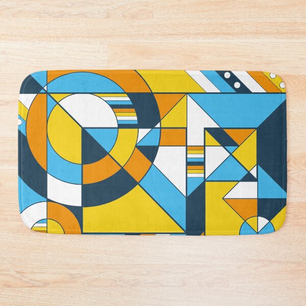 Item preview, AroAce Sunset Pride Abstract Geometric Orange Yellow Blue designed and sold by JoyfulJen.