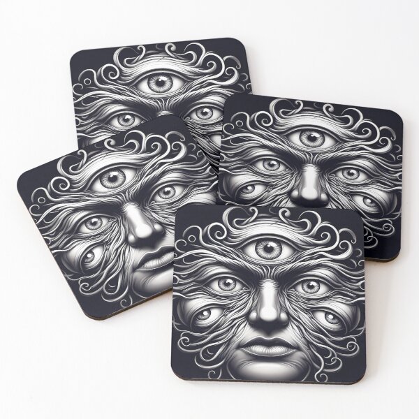 Item preview, Visionary Whorls: The Multieyed Enigma designed and sold by aminz4.