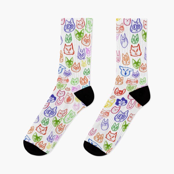 Item preview, Rainbow of Cat Heads designed and sold by Endrené Shepherd.
