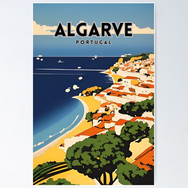 Artikel-Vorschau von Algarve Portugal Vintage Reisen, designt und verkauft von ZionPosteria.