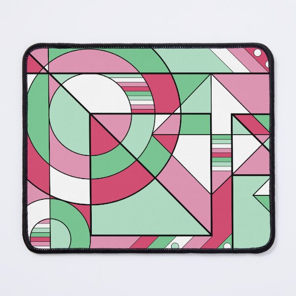 Item preview, Abro Abrosexual Pride Abstract Geometric Pink Green designed and sold by JoyfulJen.