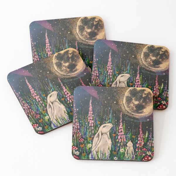 Item preview, Hare and the moon  designed and sold by Sausageface.