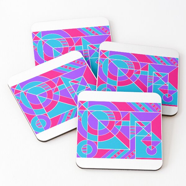 Item preview, Androgyne Pride Abstract Geometric Pink Purple Blue designed and sold by JoyfulJen.