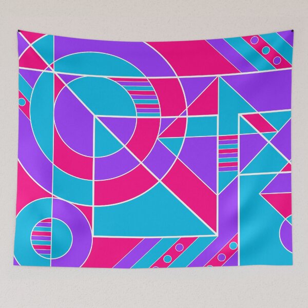 Item preview, Androgyne Pride Abstract Geometric Pink Purple Blue designed and sold by JoyfulJen.