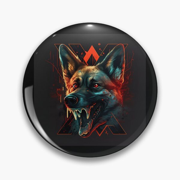 Item preview, “Ferocity of the German Shepherd” designed and sold by Art-Vortex-fr.