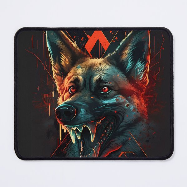 Item preview, “Ferocity of the German Shepherd” designed and sold by Art-Vortex-fr.