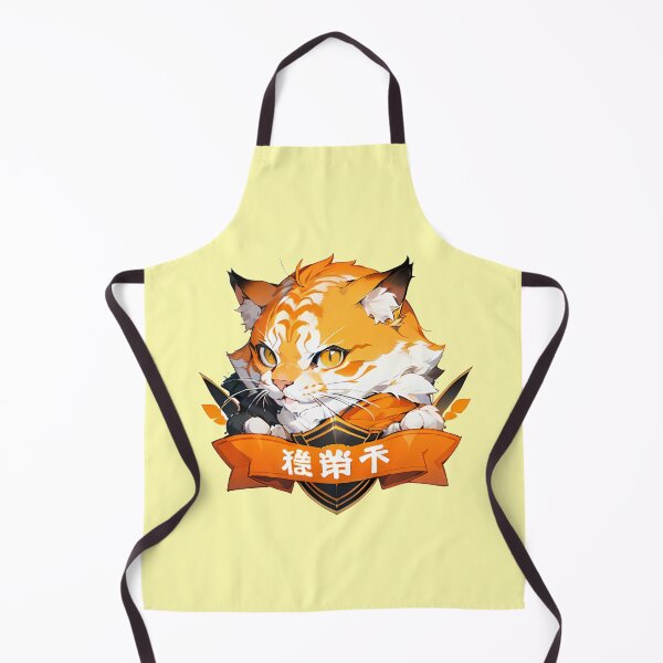 Item preview, Fierce orange cat with iron shield designed and sold by fahrent.