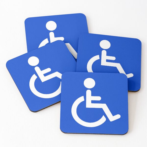 Item preview, Blue disabled symbol sticker designed and sold by BuxomBabe21.