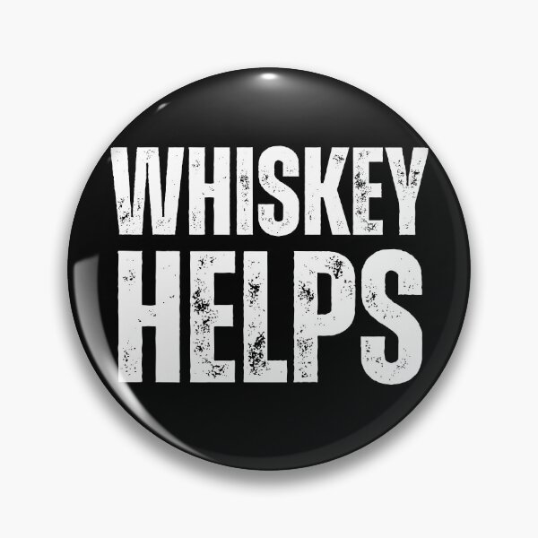 Artikelvorschau, Whiskey Lover's Delight: Fun Design with 'Whiskey Helps' Text entworfen und verkauft von Blacki3.