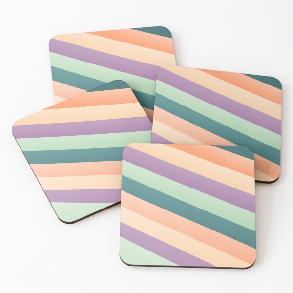Item preview, Candy Striped Lines Parallel Rainbow Color Strips designed and sold by EvergreenMotifs.