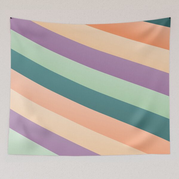Item preview, Candy Striped Lines Parallel Rainbow Color Strips designed and sold by EvergreenMotifs.