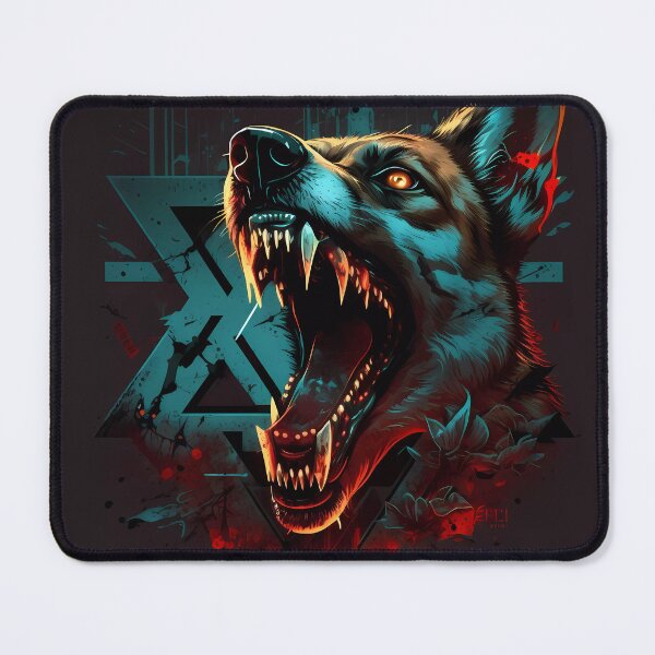 Item preview, “Ferocity of the German Shepherd” designed and sold by Art-Vortex-fr.