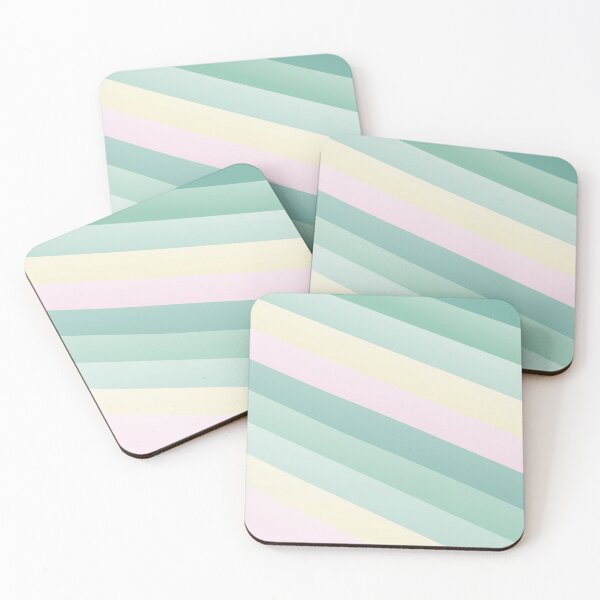 Item preview, Cotton Candy Striped Lines Parallel Rainbow Color Strips designed and sold by EvergreenMotifs.