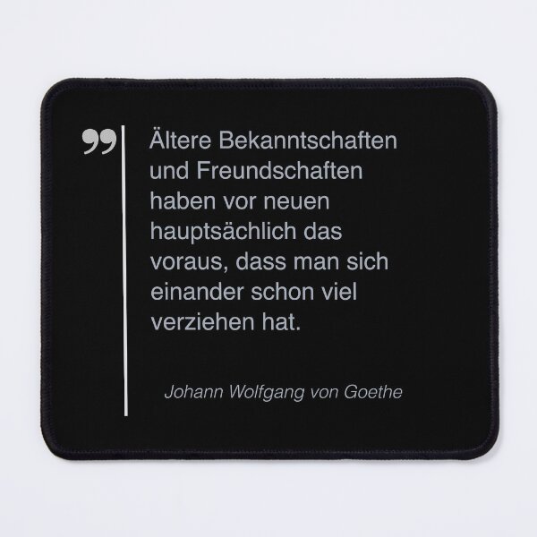 Item preview, Johann Wolfgang von Goethe Zitat über freundschaft auf deutsch designed and sold by CMYKStudio.