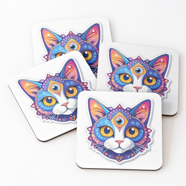 Item preview, Lavender Emperor Cat Sticker designed and sold by CatStickershere.