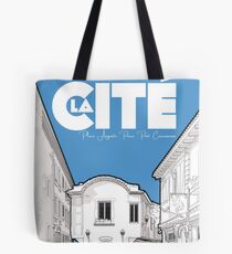 Cité de Carcassonne - Place Auguste Pierre Pont Tote Bag