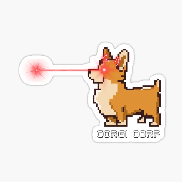 Corgi Corp Red Team Sticker