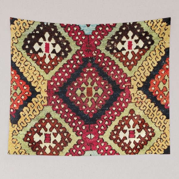 Item preview, Kurdish Sivas East Anatolian Yastik Print designed and sold by Vicky Brago-Mitchell®.