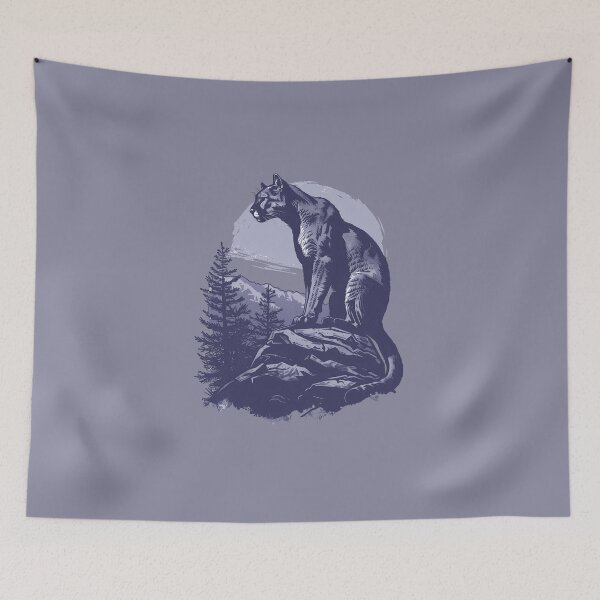 Item preview, Mountain Lion, Retro Style designed and sold by CozyLightsStore.