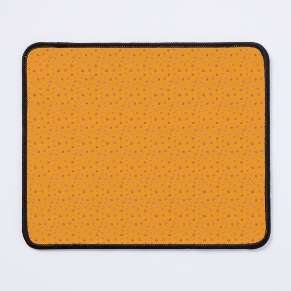 Item preview, Watercolor polka dots in soft red on bright orange  designed and sold by Rebecca Hunter.
