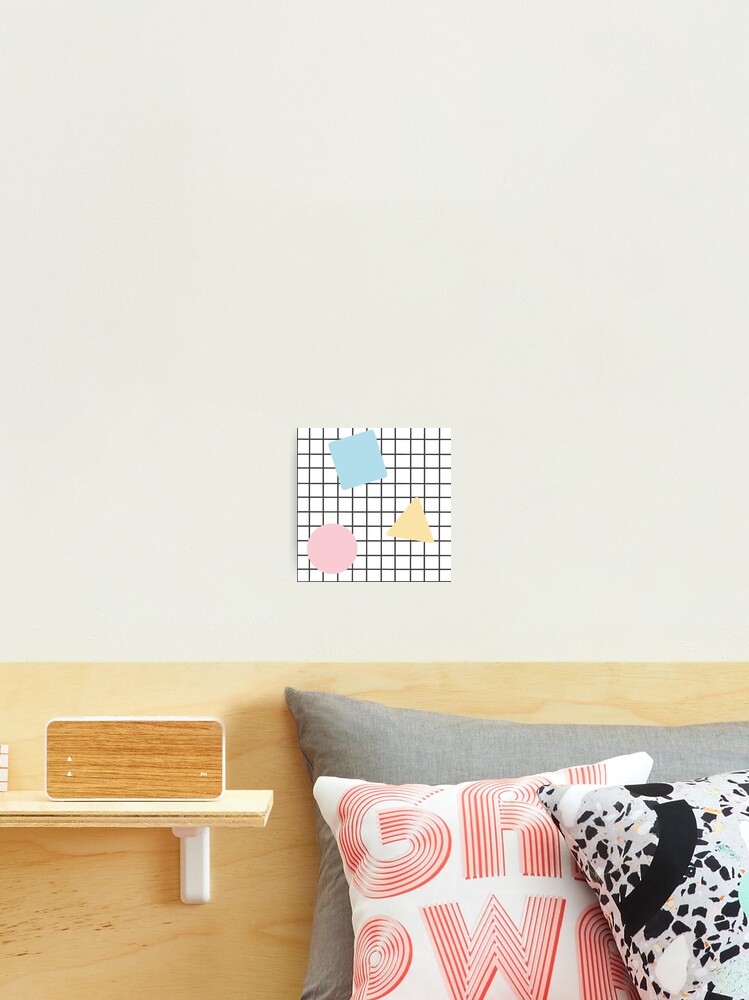 Aesthetic Grid Shapes Photographic Print By Rocket To Pluto Redbubble