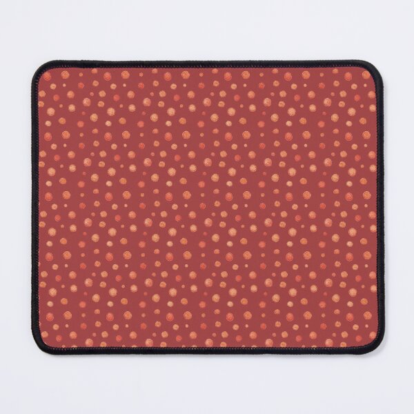 Item preview, Watercolor polka dots in soft red on chili red designed and sold by Rebecca Hunter.