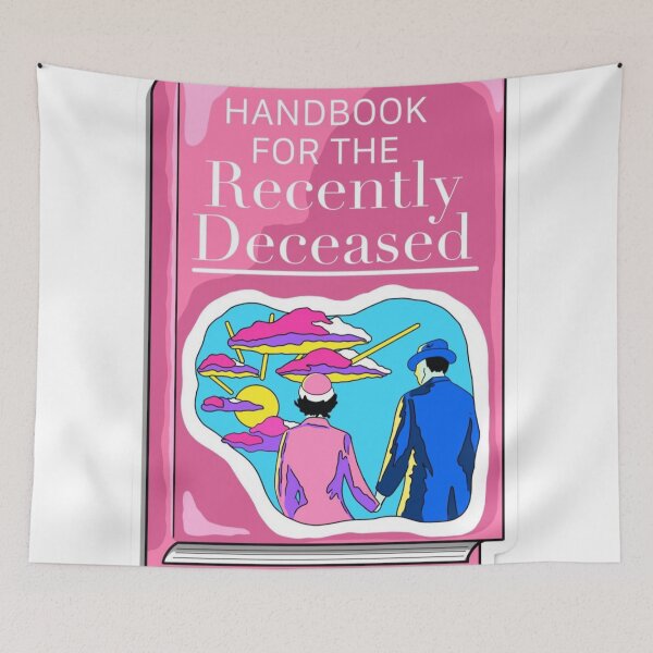 Item preview, Handbook for recently deceased pink sticker designed and sold by Madison Creates.