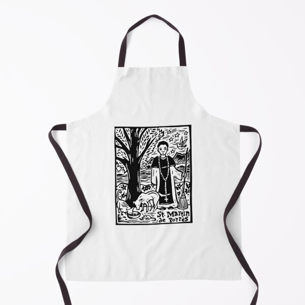 Item preview, St. Martin de Porres Linocut Image designed and sold by SarahFullerArt.
