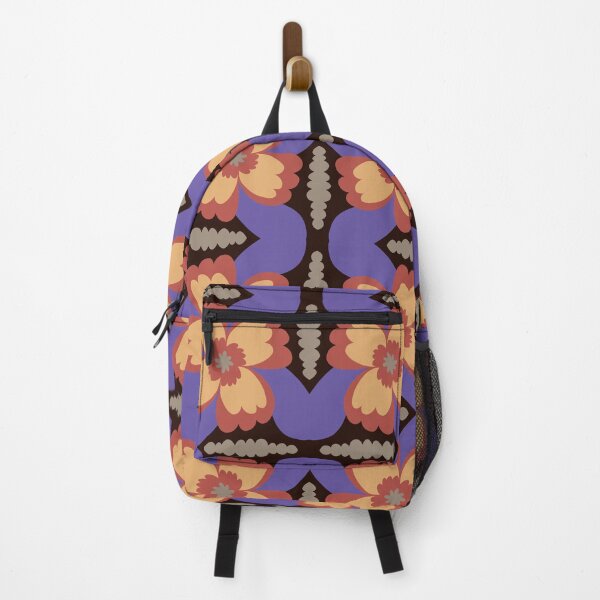 Item preview, Four large flowers, purple, red, yellow and brown designed and sold by naomibroudo.
