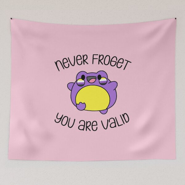 Item preview, Never Froget You Are Valid Nonbinary Pride designed and sold by everything4eva.