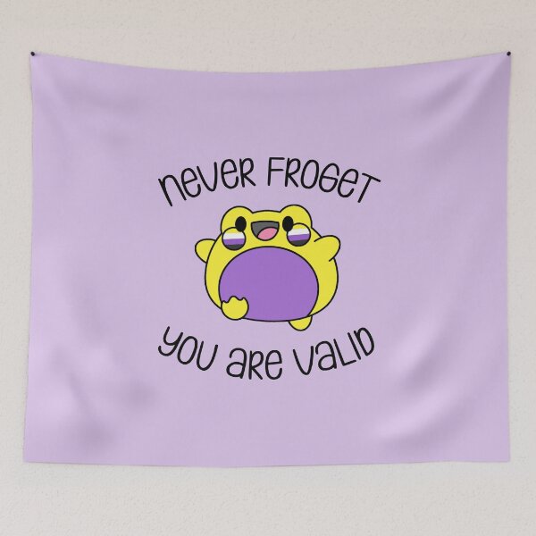 Item preview, Never Froget You Are Valid Nonbinary Pride designed and sold by everything4eva.