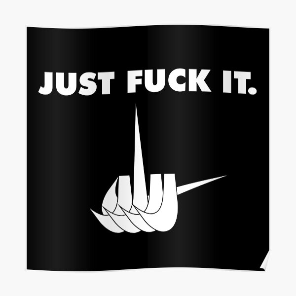 Parody Logo Just do it Poster