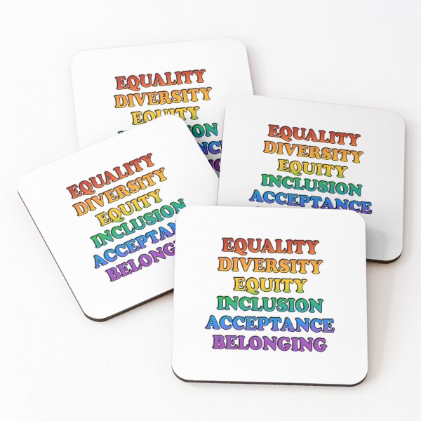 Item preview, Equality Diversity Equity Inclusion  Acceptance Belonging - pride values designed and sold by Inspirationmotivation.