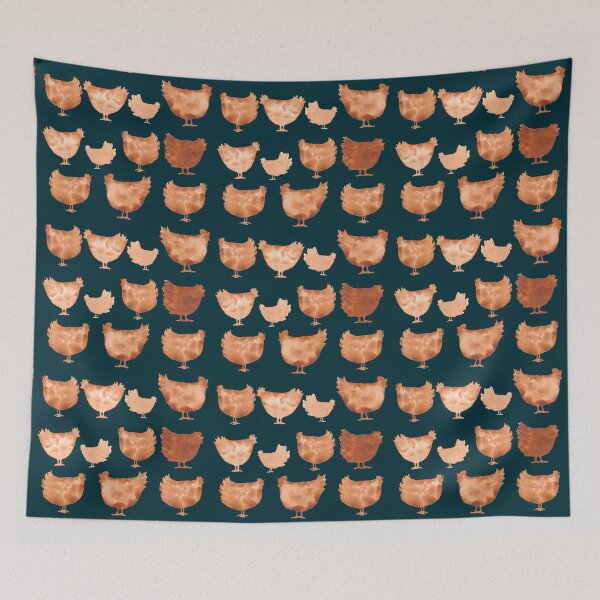 Item preview, Sienna Chooks (tile array) designed and sold by FJBourne.