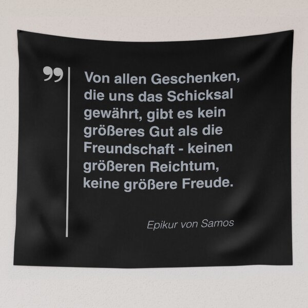 Item preview, Epikur von Samos Zitat über freundschaft auf deutsch designed and sold by CMYKStudio.