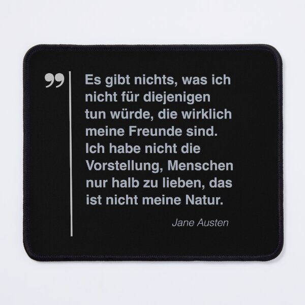 Item preview, Jane Austen Zitat über freundschaft auf deutsch designed and sold by CMYKStudio.