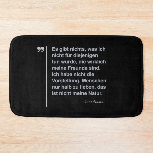 Item preview, Jane Austen Zitat über freundschaft auf deutsch designed and sold by CMYKStudio.