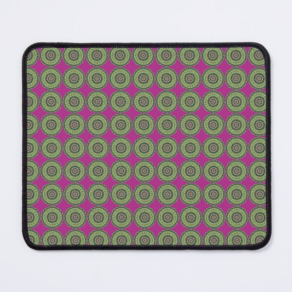 Item preview, Digital Mandala Lime Green and Pink Pattern Print Berry Background designed and sold by kattakitty.