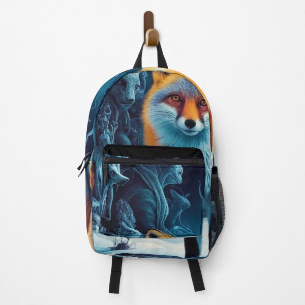 Item preview, Fox Portrait. Winter fox, snowy fox, vintage fox, fox painting, Hieronymus Bosch style designed and sold by FoxVibes.