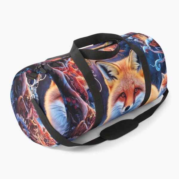 Item preview, Fox Portrait. Winter fox, snowy fox, vintage fox, fox painting, Hieronymus Bosch style designed and sold by FoxVibes.