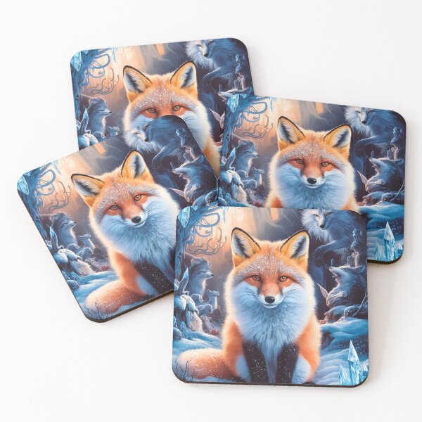 Artikelvorschau, Fuchs-Portrait. Winterfuchs, Schneefuchs, Vintage-Fuchs, Fuchs-Malerei, Hieronymus Bosch-Stil entworfen und verkauft von FoxVibes.