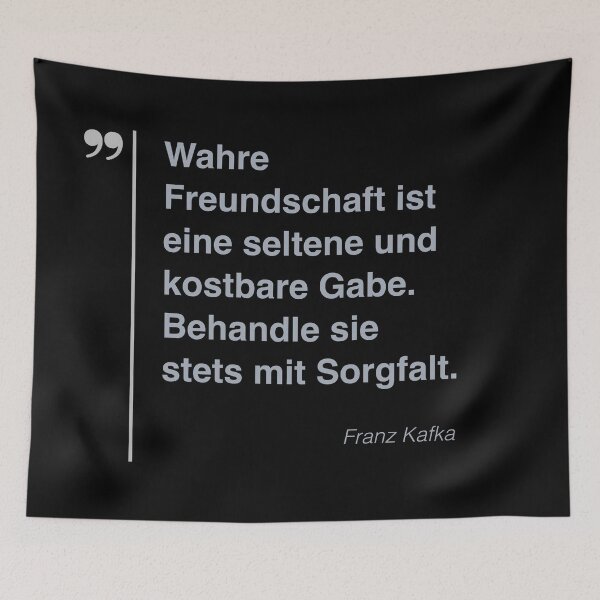 Artikelvorschau, Franz Kafka Zitat über Freundschaft auf Deutsch entworfen und verkauft von CMYKStudio.