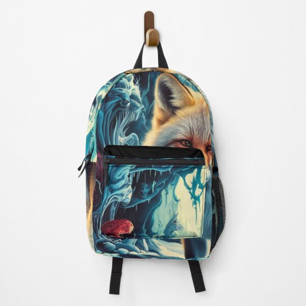 Item preview, Fox Portrait. Winter fox, snowy fox, vintage fox, fox painting, Hieronymus Bosch style designed and sold by FoxVibes.