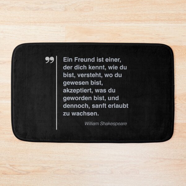 Item preview, William Shakespeare Zitat über freundschaft auf deutsch designed and sold by CMYKStudio.