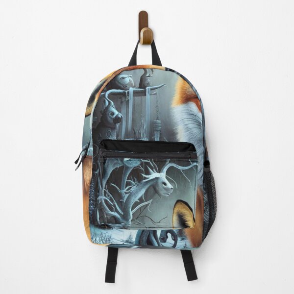 Item preview, Fox Portrait. Winter fox, snowy fox, vintage fox, fox painting, Hieronymus Bosch style designed and sold by FoxVibes.