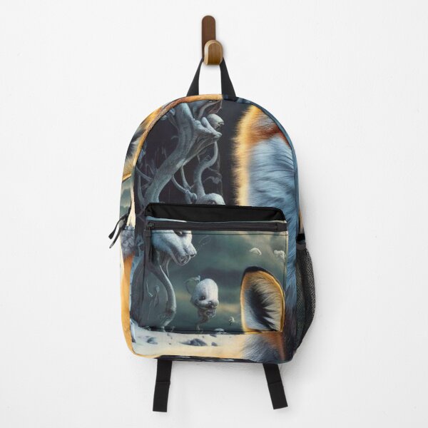 Item preview, Fox Portrait. Winter fox, snowy fox, vintage fox, fox painting, Hieronymus Bosch style designed and sold by FoxVibes.