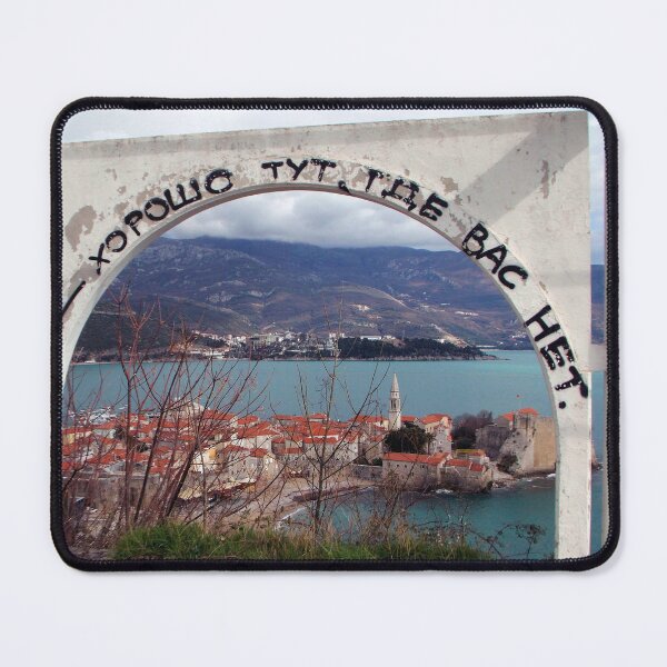 Item preview, Breathtaking View from Local Mountain Overlooking Budva Coast - Photo by Branaghbel designed and sold by branaghbel.