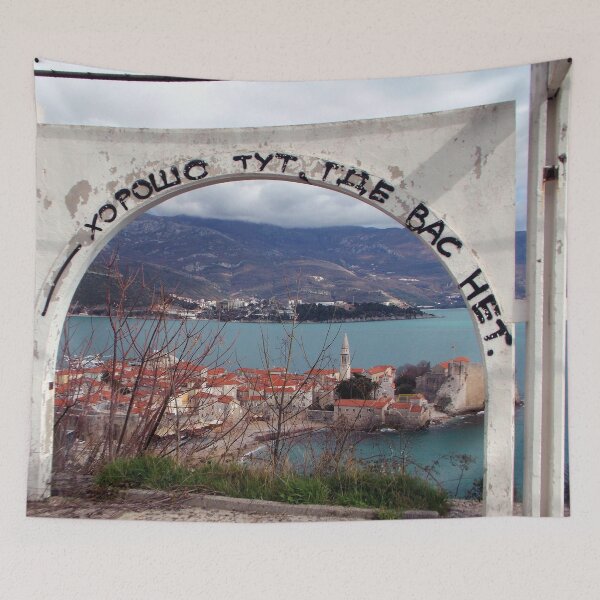 Item preview, Breathtaking View from Local Mountain Overlooking Budva Coast - Photo by Branaghbel designed and sold by branaghbel.